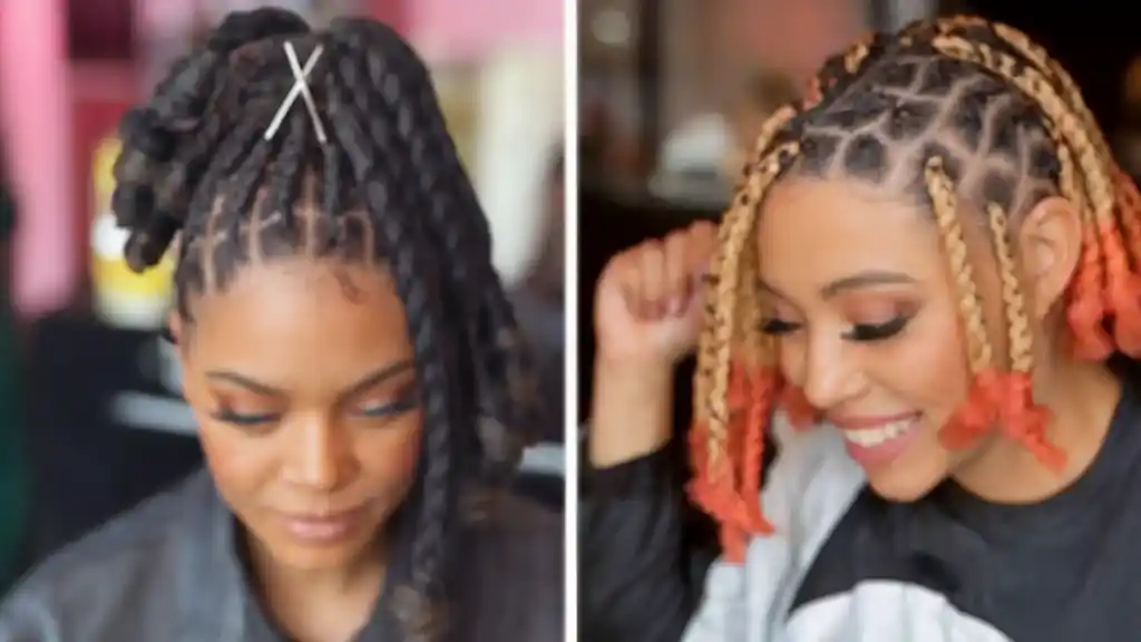 two african american-women locs hairstyles